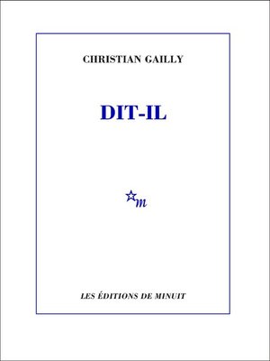 cover image of Dit-il